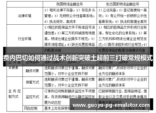 费内巴切如何通过战术创新突破土超前三打破常规模式 费内巴切如何通过战术创新突破土超前三打破常规模式